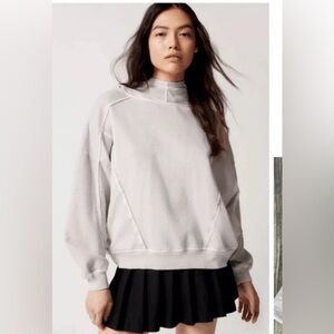 Urban Outfitters Light Grey Cowl Neck Sweatshirt